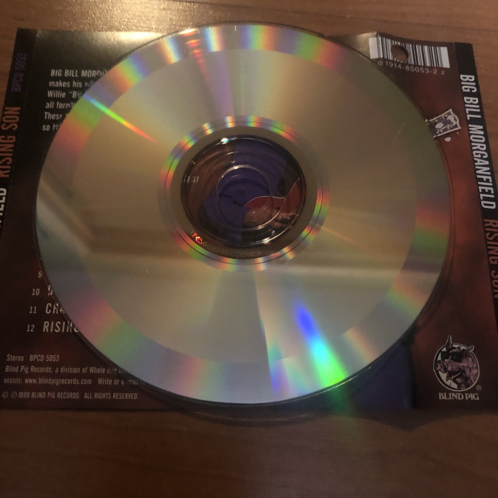 Rising Son - Big Bill Morganfield -CD (NO JEWEL CASE) CD & SLEEVE