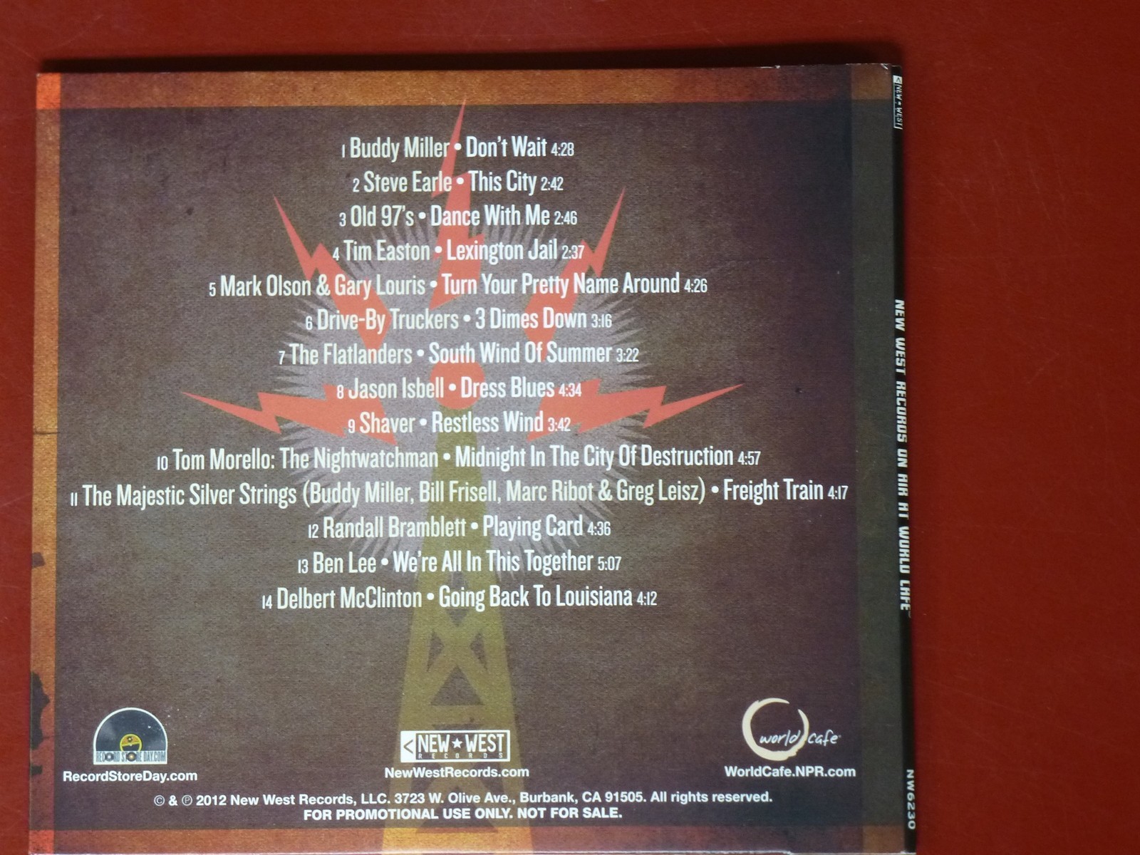 CD New West Records On Air at World Cafe by Various Artists 2012 NEW Read