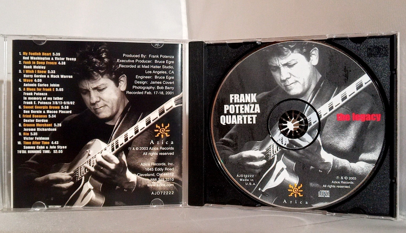 Frank Potenza Quartet: The Legacy - 2003 Azica Records Compilation CD