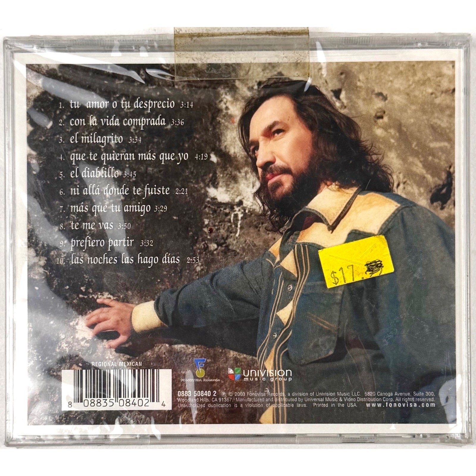 Marco Antonio Solis Lot of 3 Sealed CDs Tu Amor o Tu Desprecio Dos Idolos Pepe