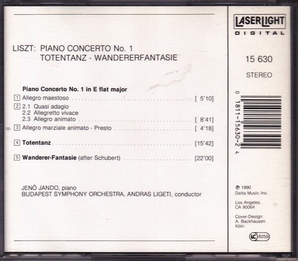 Franz Liszt - Jenö Jandó, Budapest Symphony Orchestra, András Ligeti - Les Fl