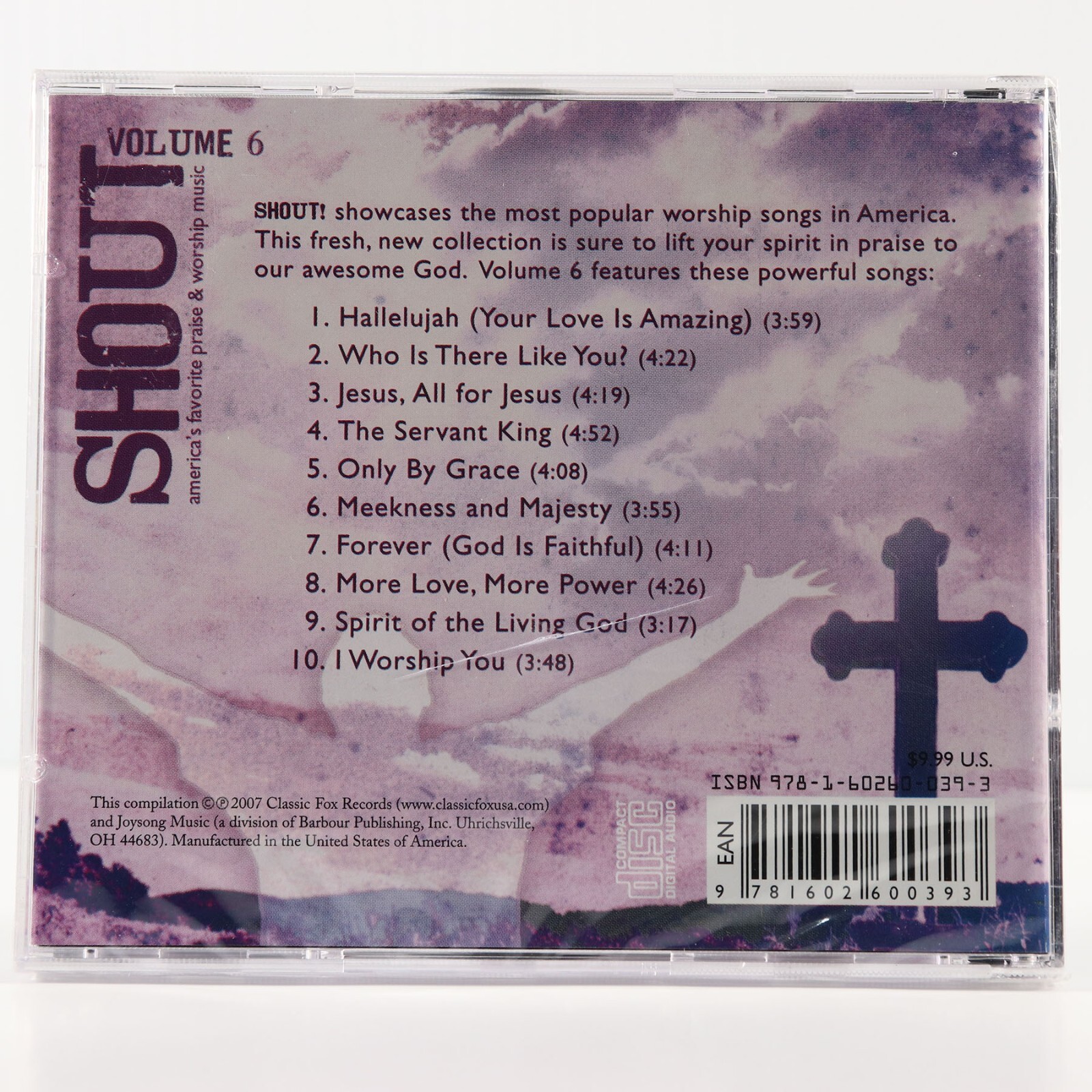 Shout: Vol. 6: America's Favorite Praise & Worship Music CD, 2007 SEALED Cracked