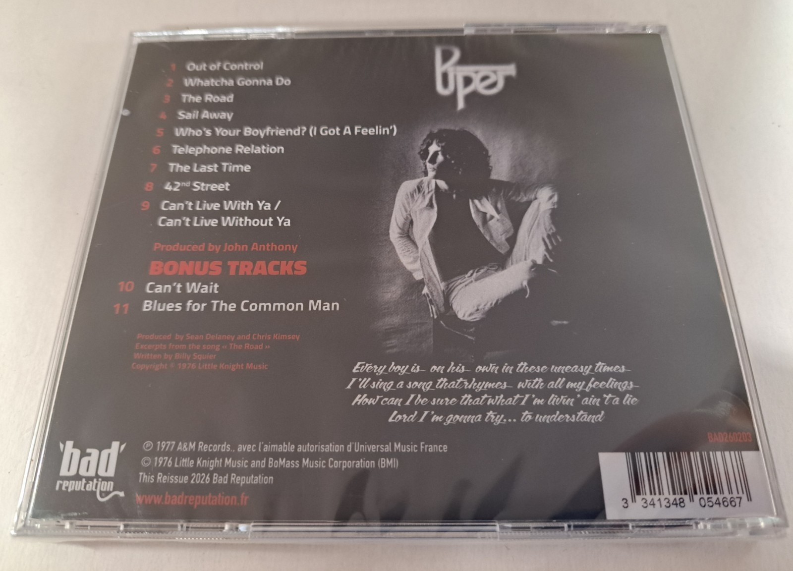 Piper S/T New CD + Bonus Tracks Billy Squier Hard Rock