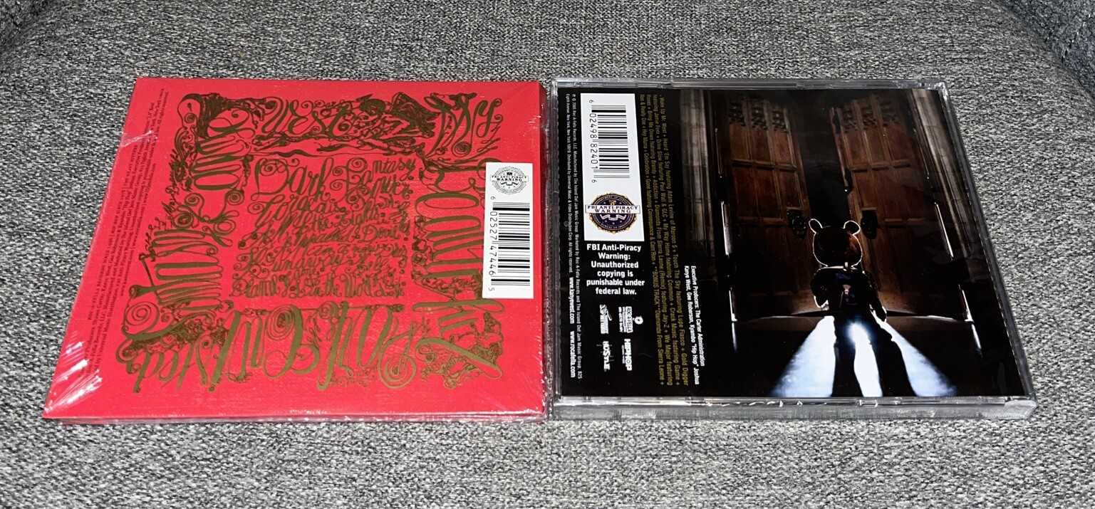 Kanye West 2 CD Lot My Beautiful Dark Twisted Fantasy, Late Registration