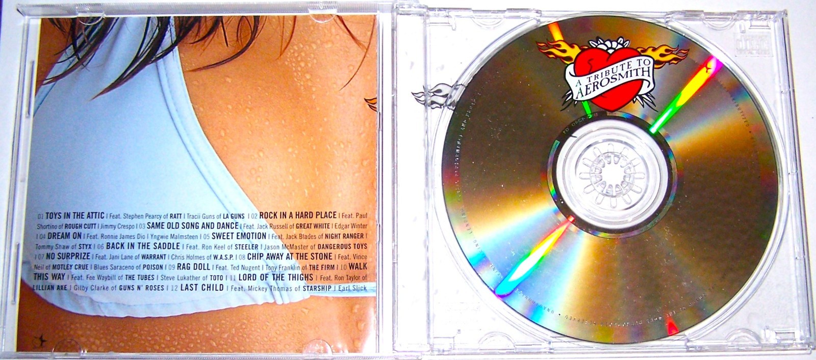 Various - A Tribute To Aerosmith (2004 CD) / RATT LA GUNS DIO MOTLEY CRUE