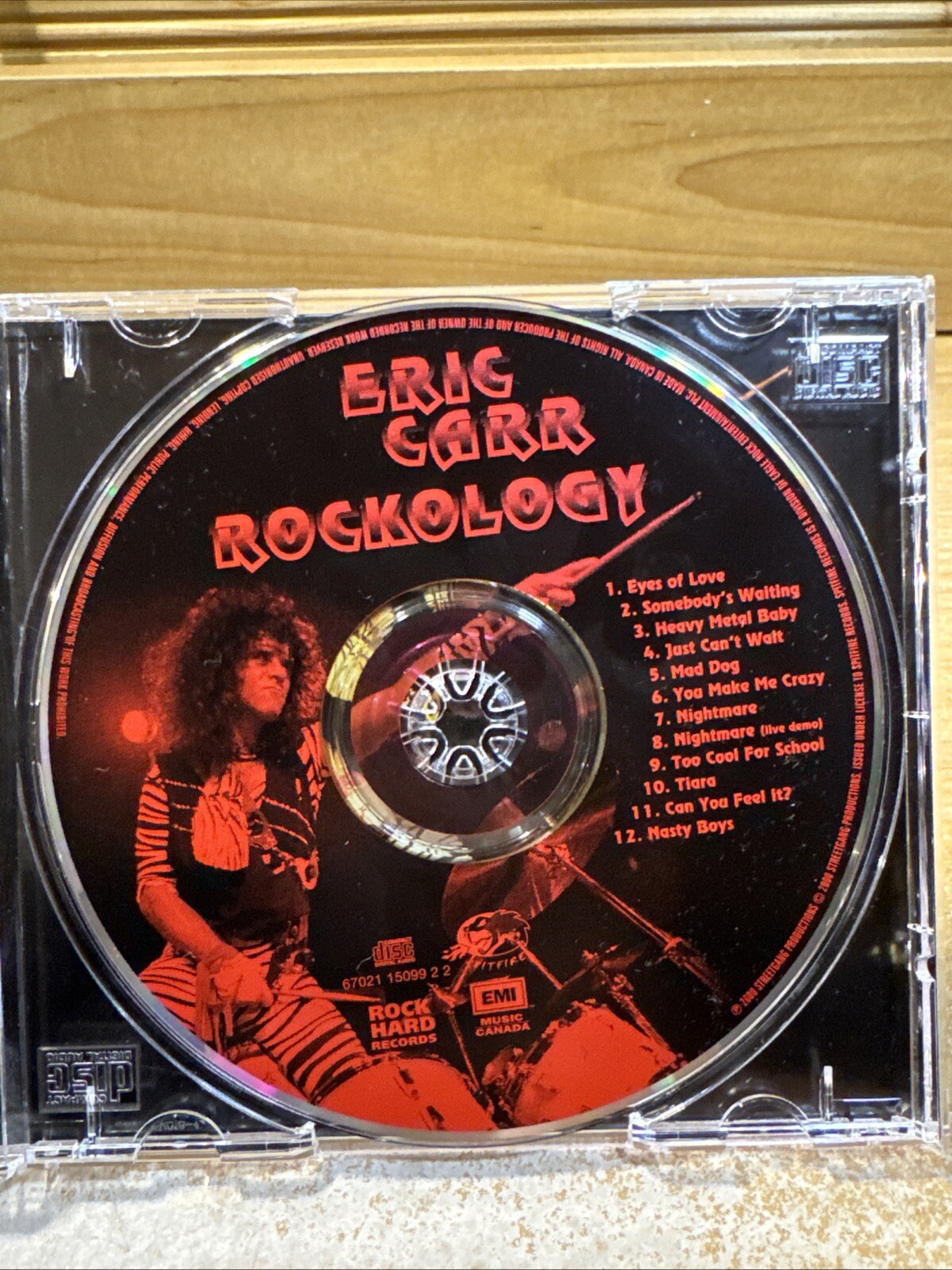 KISS ERIC CARR Rockology CD Spitfire Original US produced by Bruce Kulick
