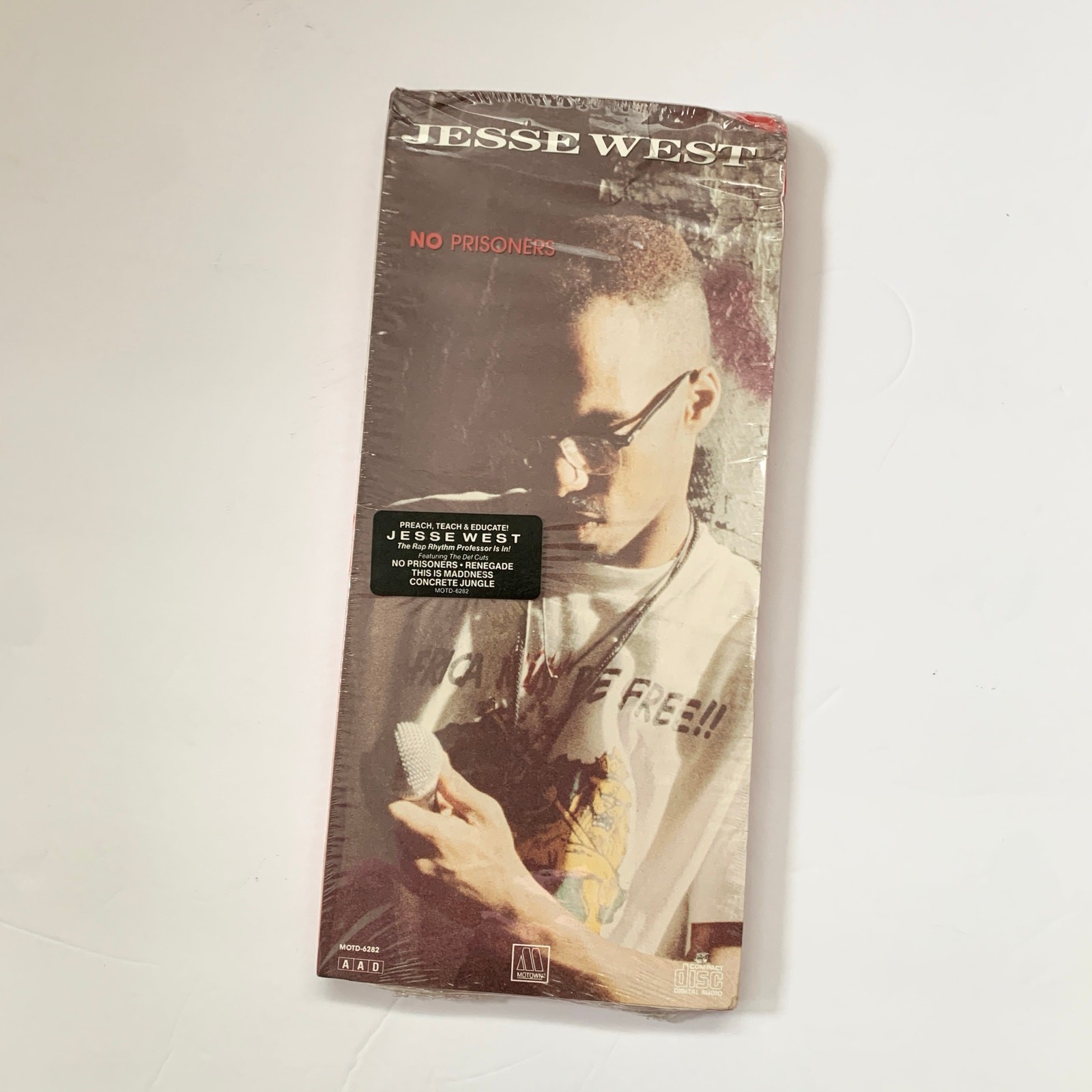 Jesse West No Prisoners Long Box CD 1989 Motown 003
