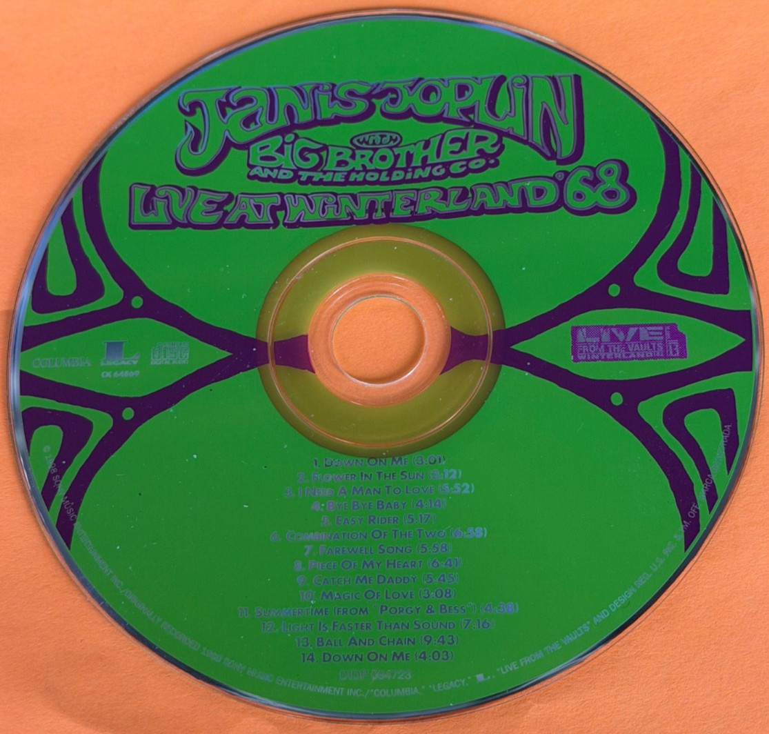 Janis Joplin with Big Brother & The Holding Company - Live at Winterland ’68 CD