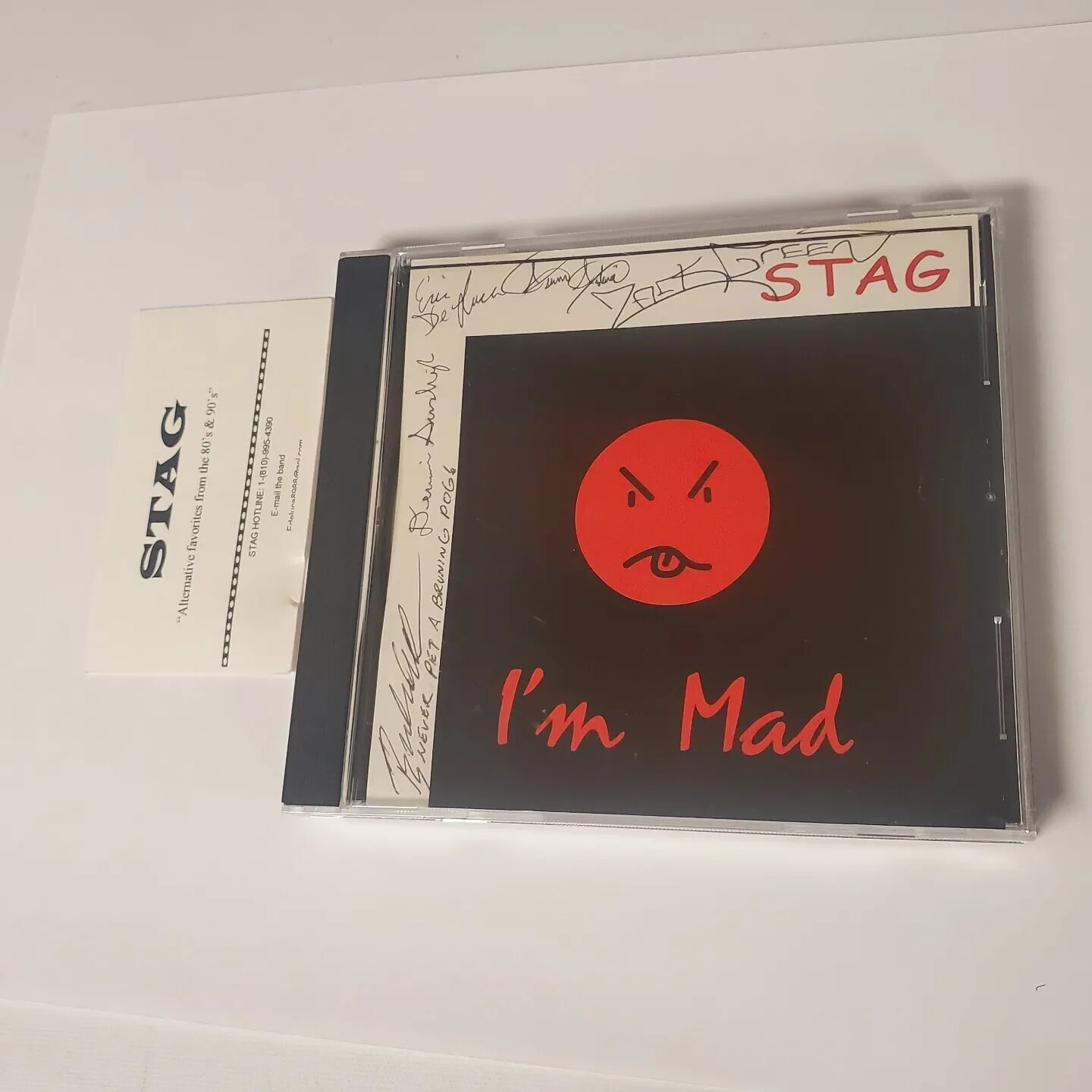 Stag I'm Mad Cd Signed Detroit Private Press Rock Michigan Band Album Guitar Sax
