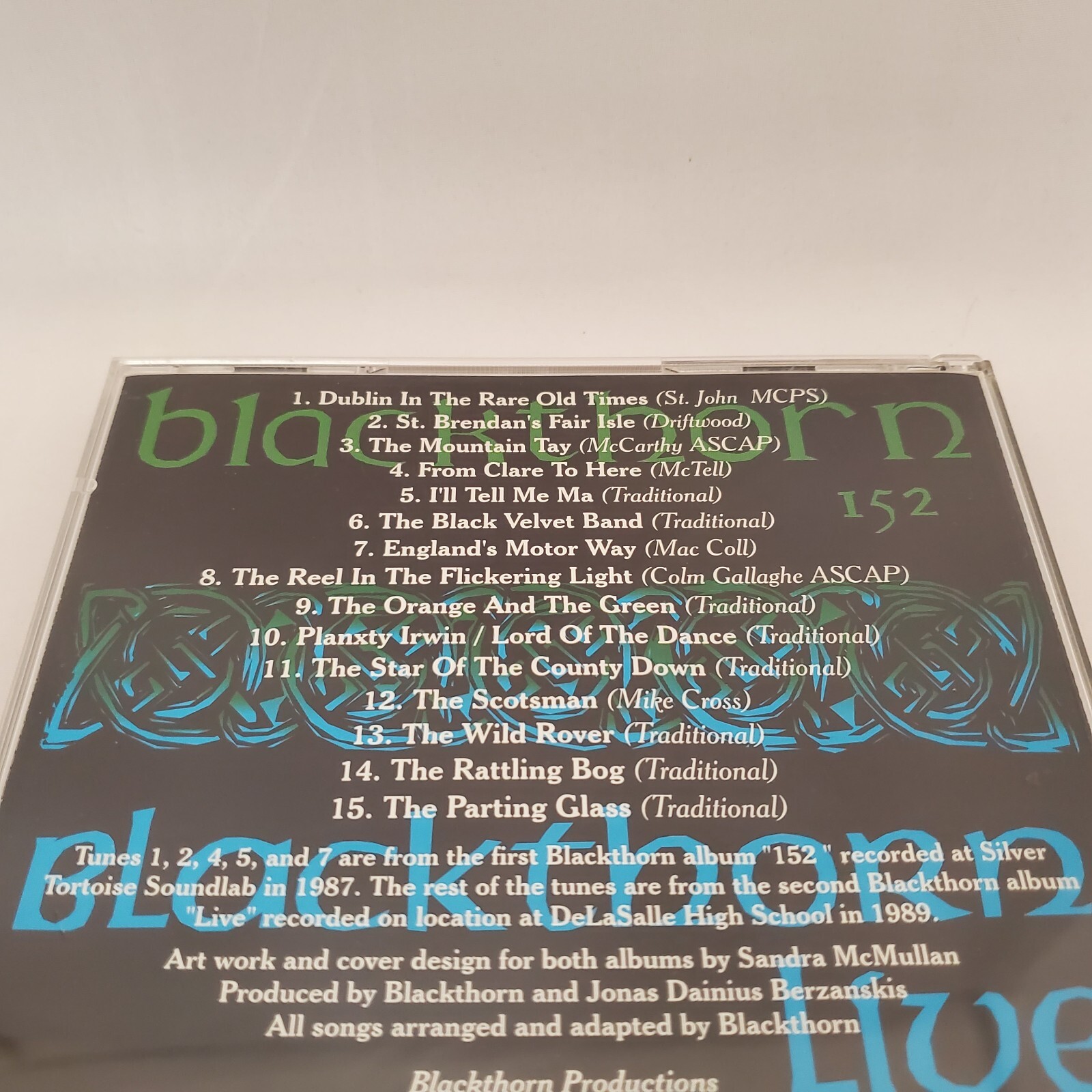 Blackthorn Live And 152 CD 1996 1987 1989 Celtic Detroit Michigan Mi Band Music