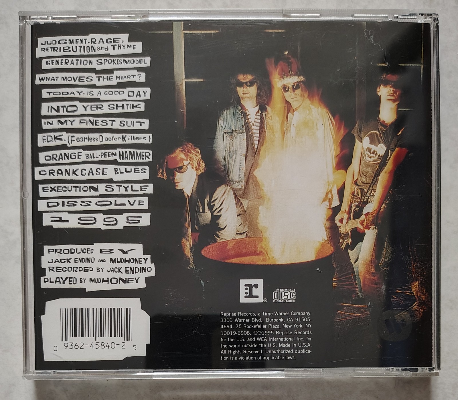 Mudhoney My Brother the Cow CD 1995 Alternative Pop Rock Reprise Records