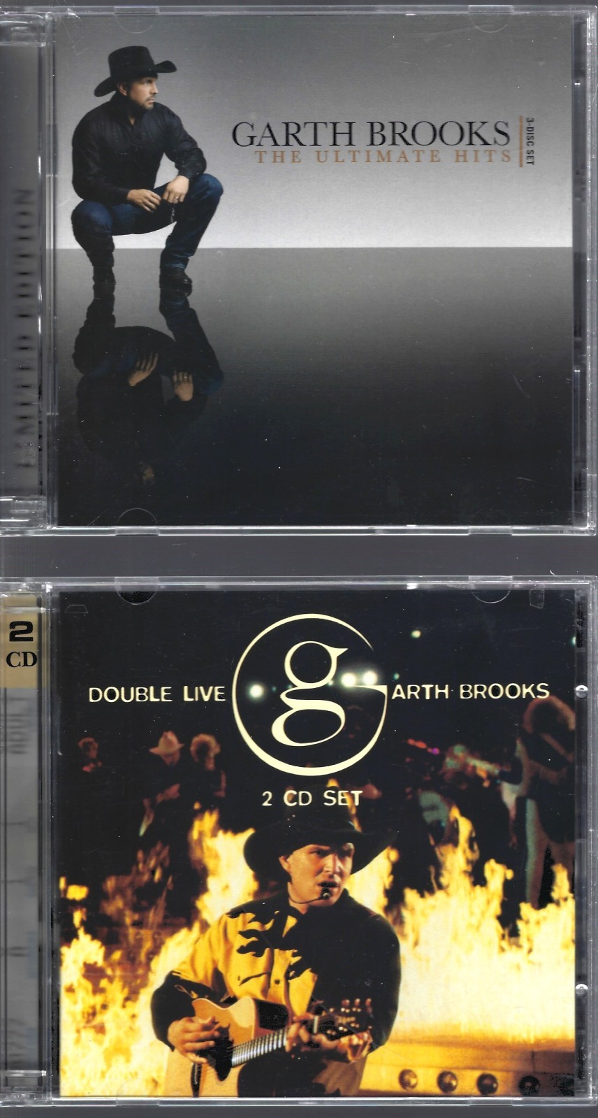 GARTH BROOKS - The Ultimate Hits (2 CDs +DVD) + Double Live 2 CDs- - Like New