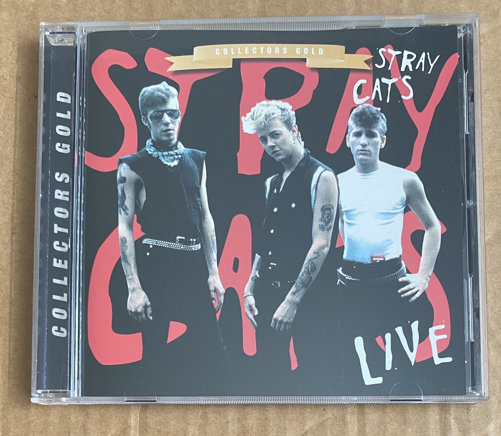Stray Cats Live Collectors Gold Limited Edition CD Gold Disc CLP 0494-2 Mint