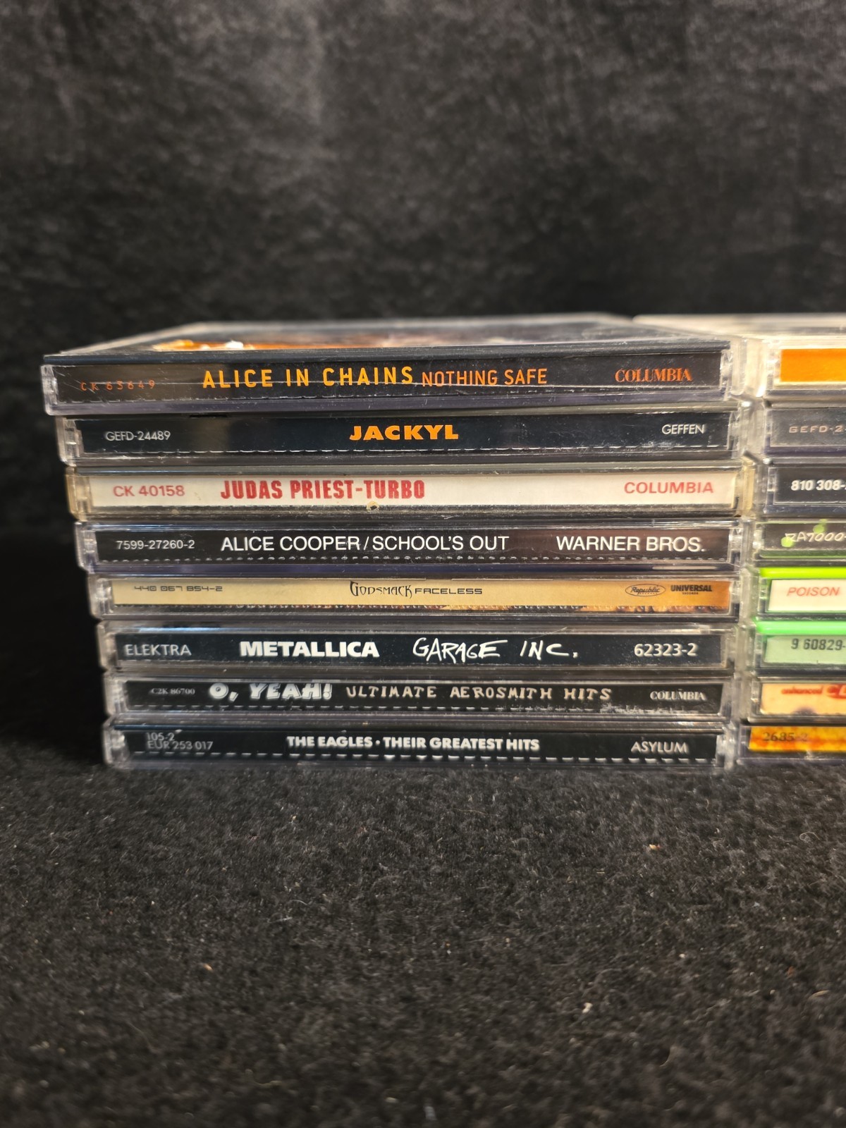 Vtg Lot Of 21 Hard Rock Metal CDs Used Metallica, Megadeth, Ozzy, Poison, More!