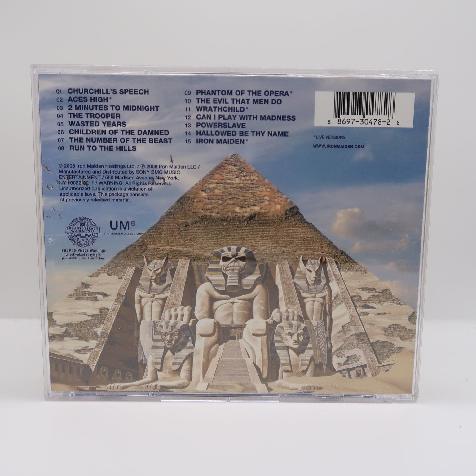 Iron Maiden – Somewhere Back In Time CD 2008 Best Of Heavy Metal UMe