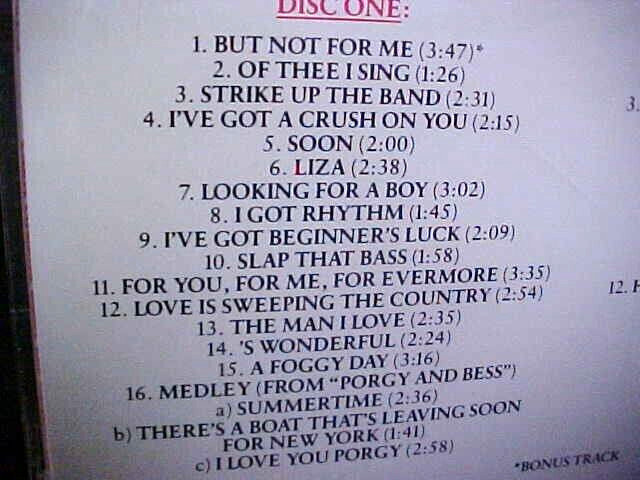 CHRIS CONNOR CD'S LOT FEMALE JAZZ VOCALS 1950'S CD Gershwin - BIRLDLAND