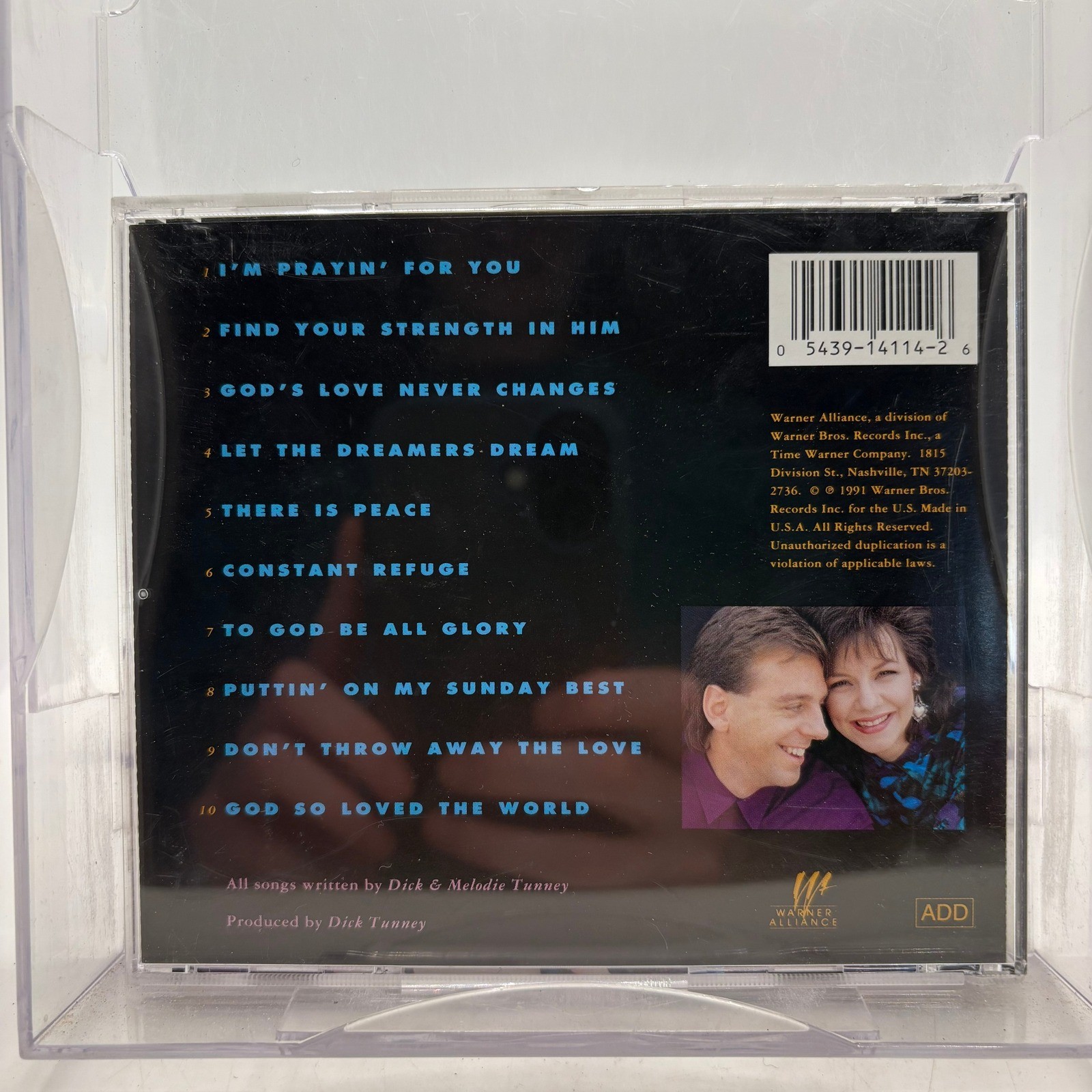 Dick & Mel Tunney Let The Dreamers Dream CD 1991 Warner Alliance 9-14114-2 CCM