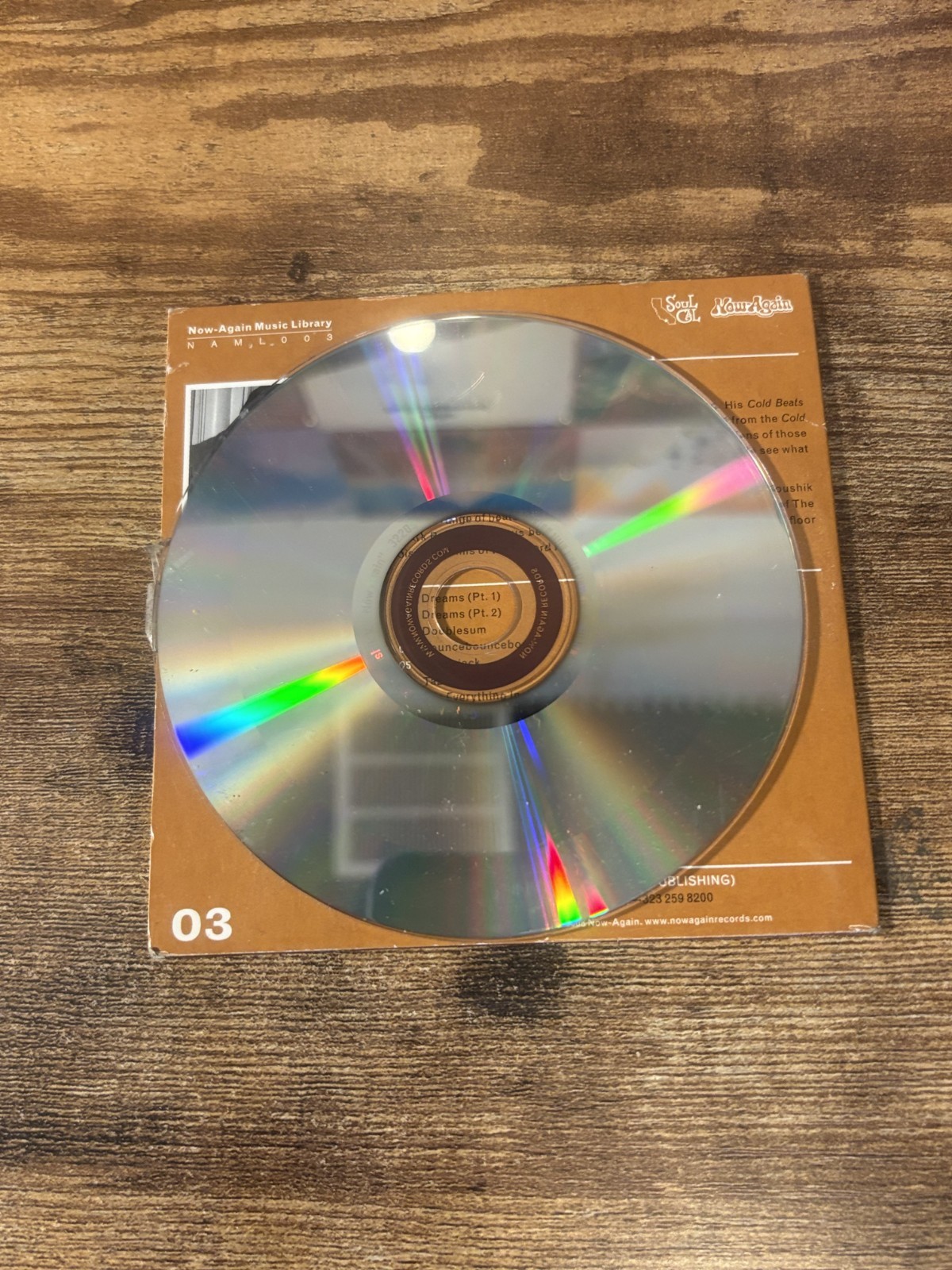 Koushik Vs. Now-Again CD Rare Hip Hop Funk
