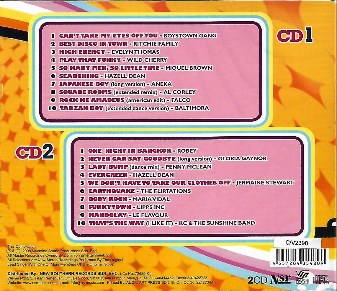 Extended Remix 80's Attack 2CD Original Artist 80's Disco Dance Hits Mint