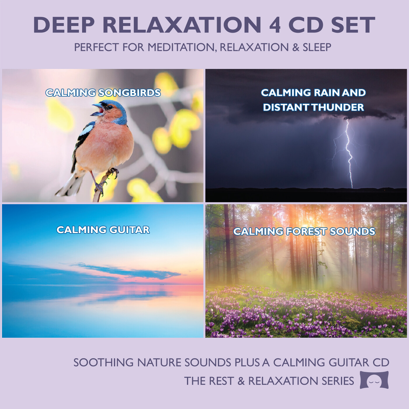 Deep Relaxation Nature Sounds 4 CD Set - for Meditation, Relaxation & Sleep *NEW