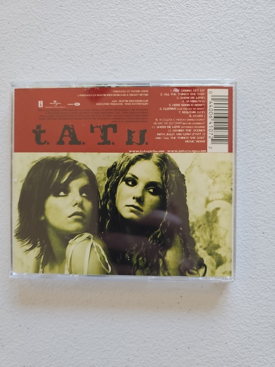 Tatu T.A.T.U. 200 KM/H In The Wrong Lane CD 2000s Russian EuroPop Rock 2002