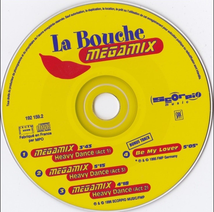 La Bouche - Megamix (CD Maxi-Single, 1996, Scorpio Music) France Import
