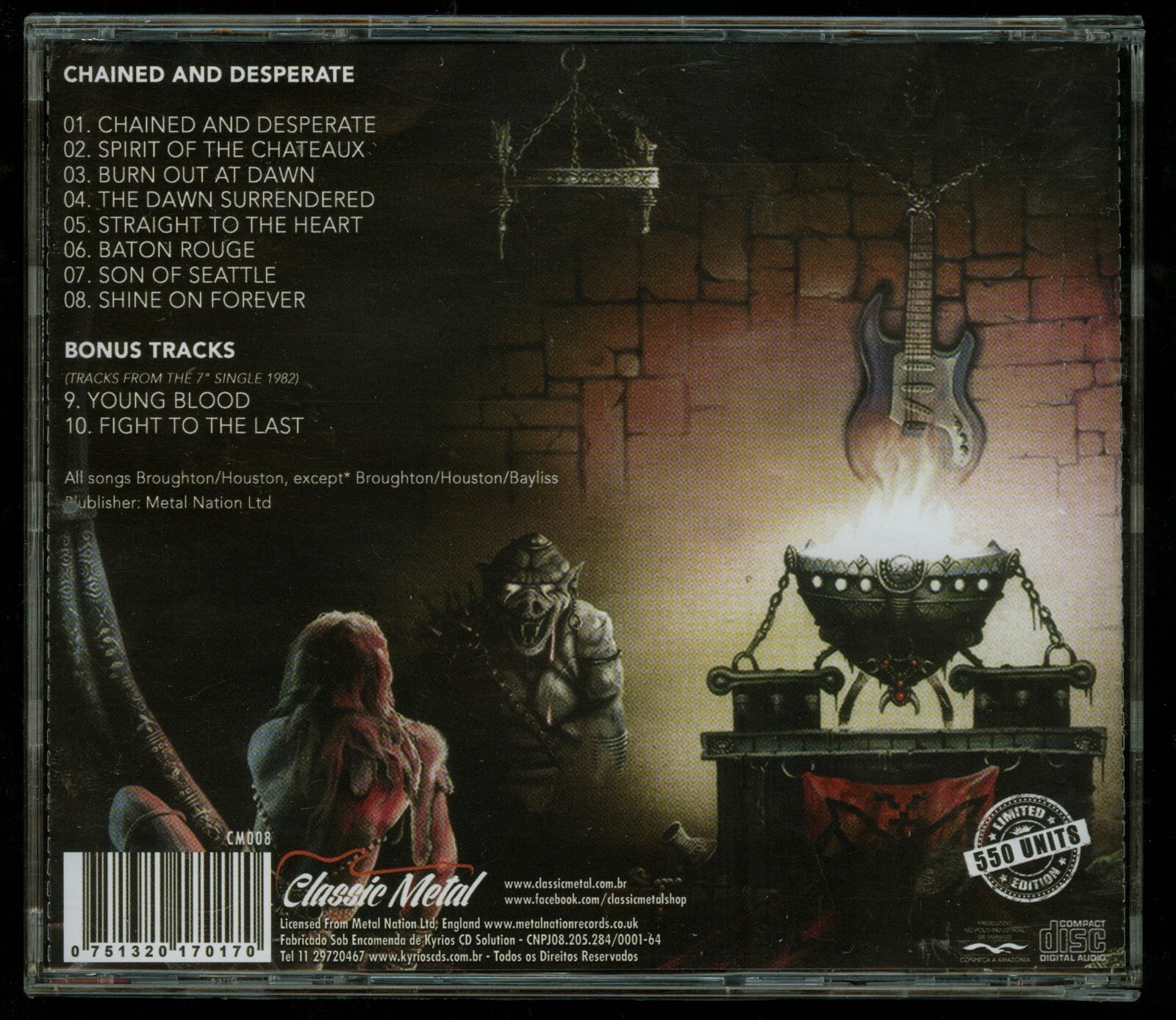 Chateaux Chained and Desperate Brazil Press CD new 2016 reissue Grim Reaper