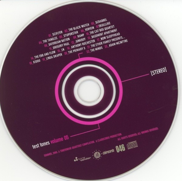 Various - Test Tones Volume 05 (CD, Comp, Smplr) (Mint (M)) - 3697835047