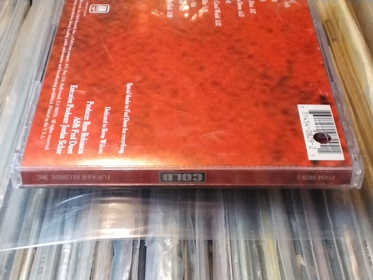 RARE ORIGINAL COLD BY COLD CD USA 1ST EDITION PROMO HYPE STICKER NU HEAVY METAL