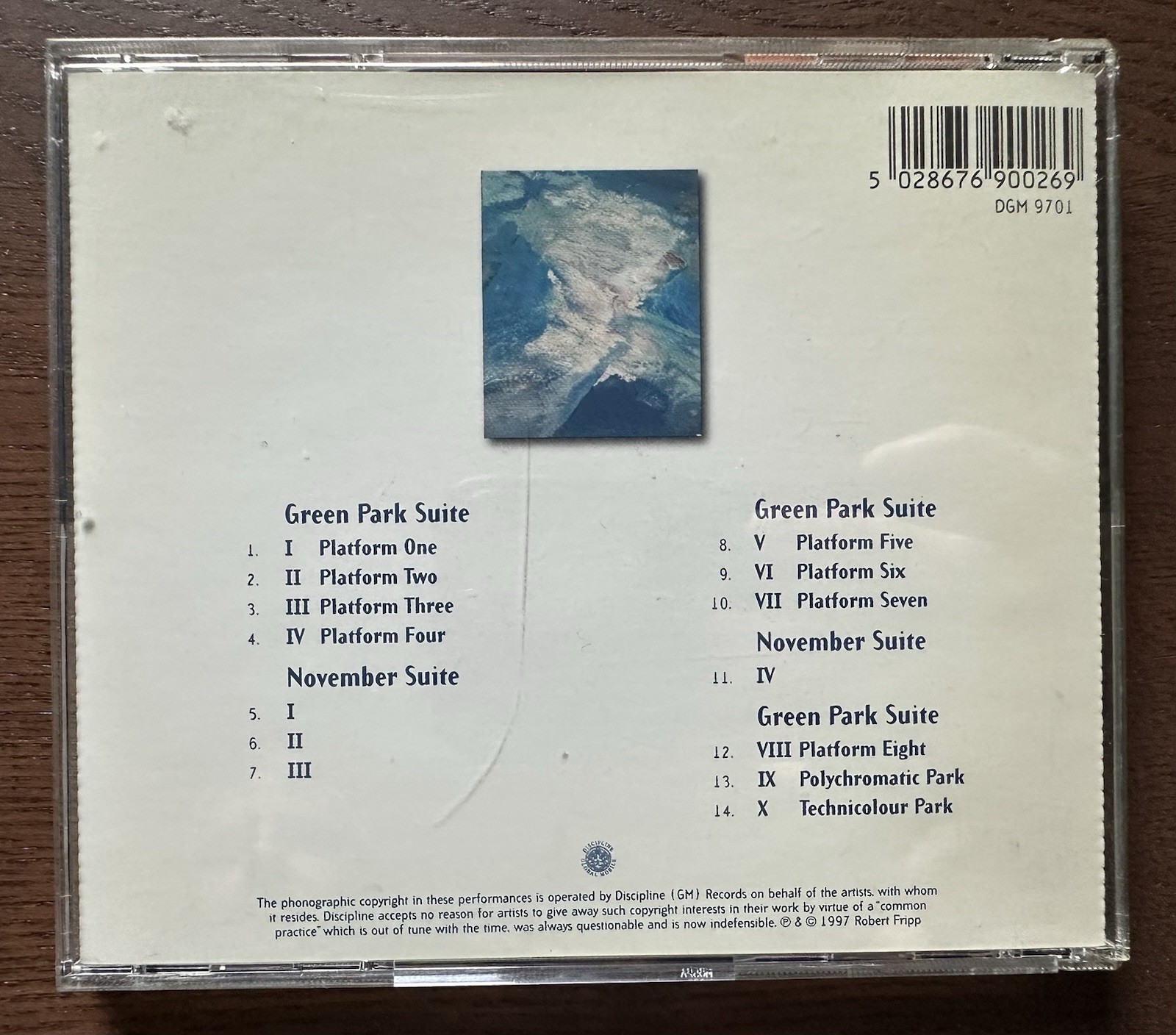 Robert Fripp: November Suite: Soundscapes Live at Green Park Station (CD, 1997)