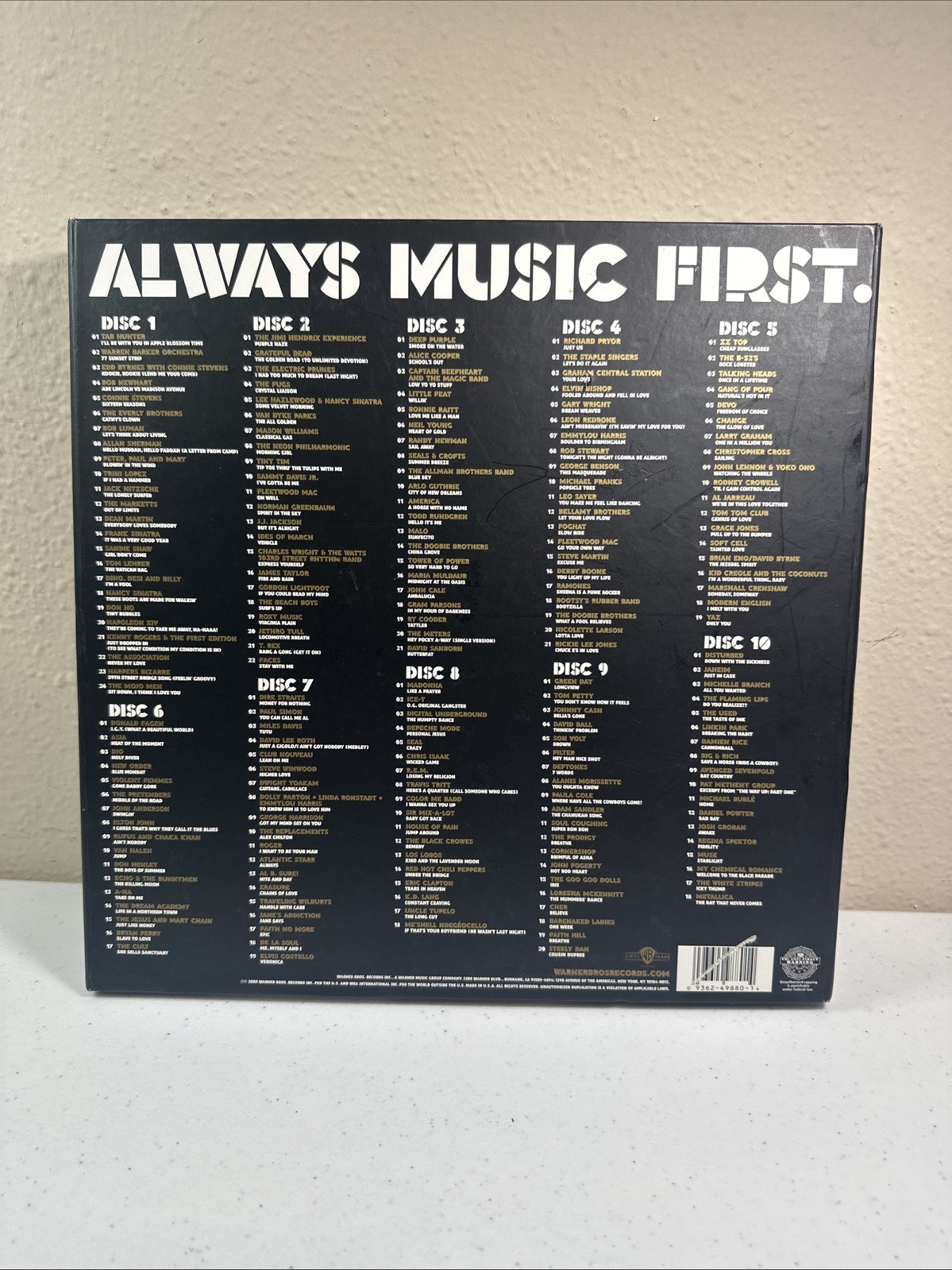 Revolutions in Sound Warner Bros Records First 50 Years Limited Edition 10 CD