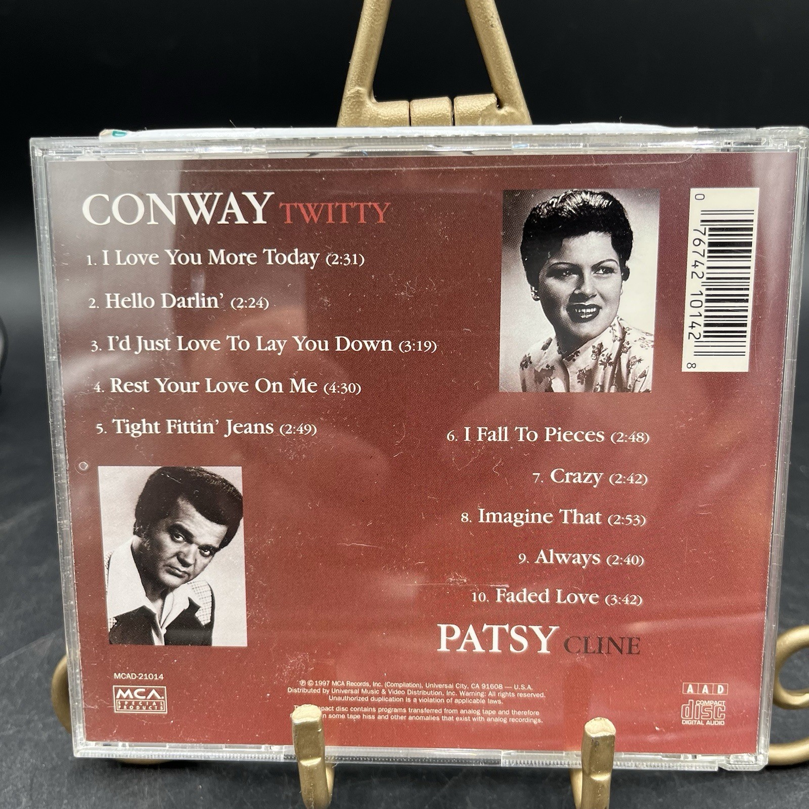 Lot Of 4 CDs & 1 ConcertDVD Jim Reeves Patsy Cline Conway Twitty Martina McBride