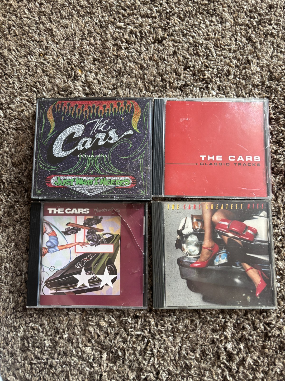 The Cars 4 CD Lot - Anthology, Greatest Hits, Heartbeat City, Classic Tracks