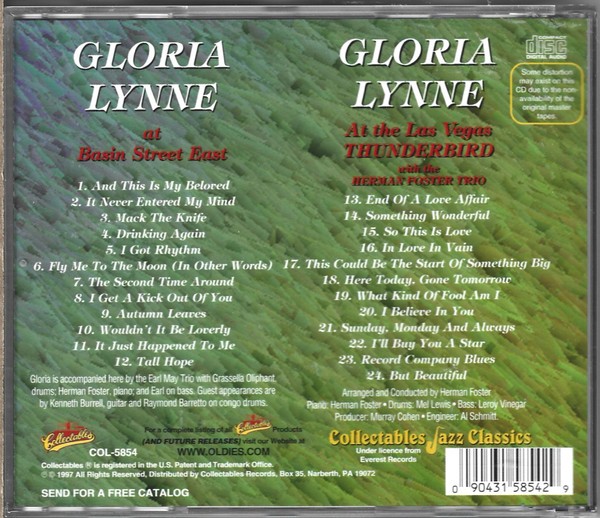 Gloria Lynne - Gloria Lynne At Basin Street East / Gloria Lynne At The Las Vegas