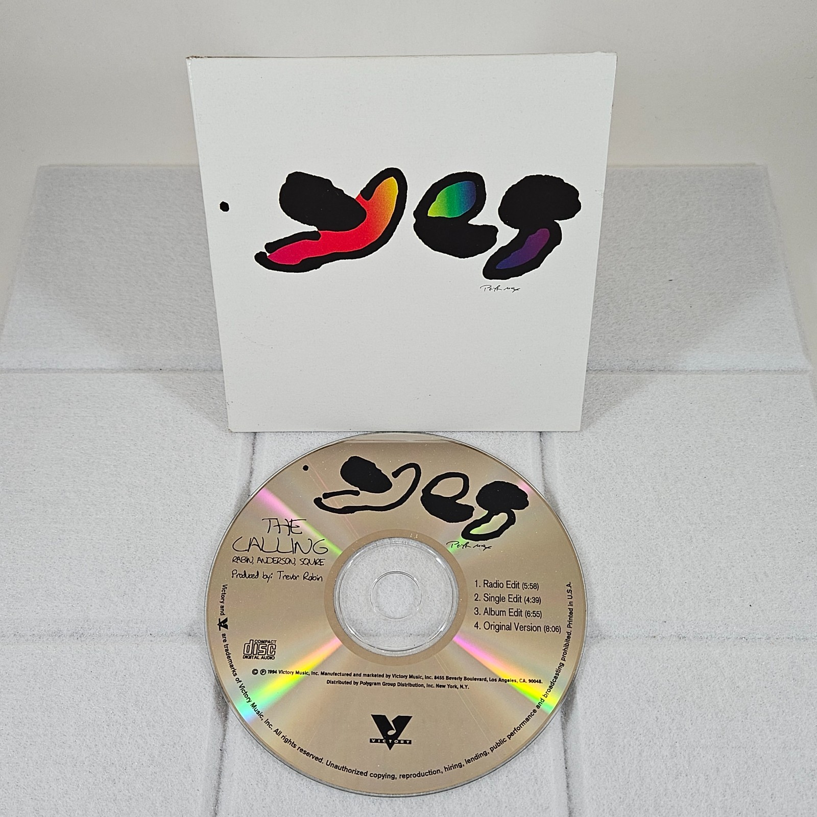 Yes – The Calling 4-track CD Single 1994 Peter Max Artwork Sleeve NM