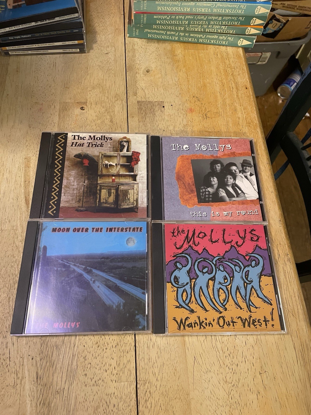 The Mollys 4 CD Lot Hat Trick Wankin' Out West Moon over the Interstate Folk EX