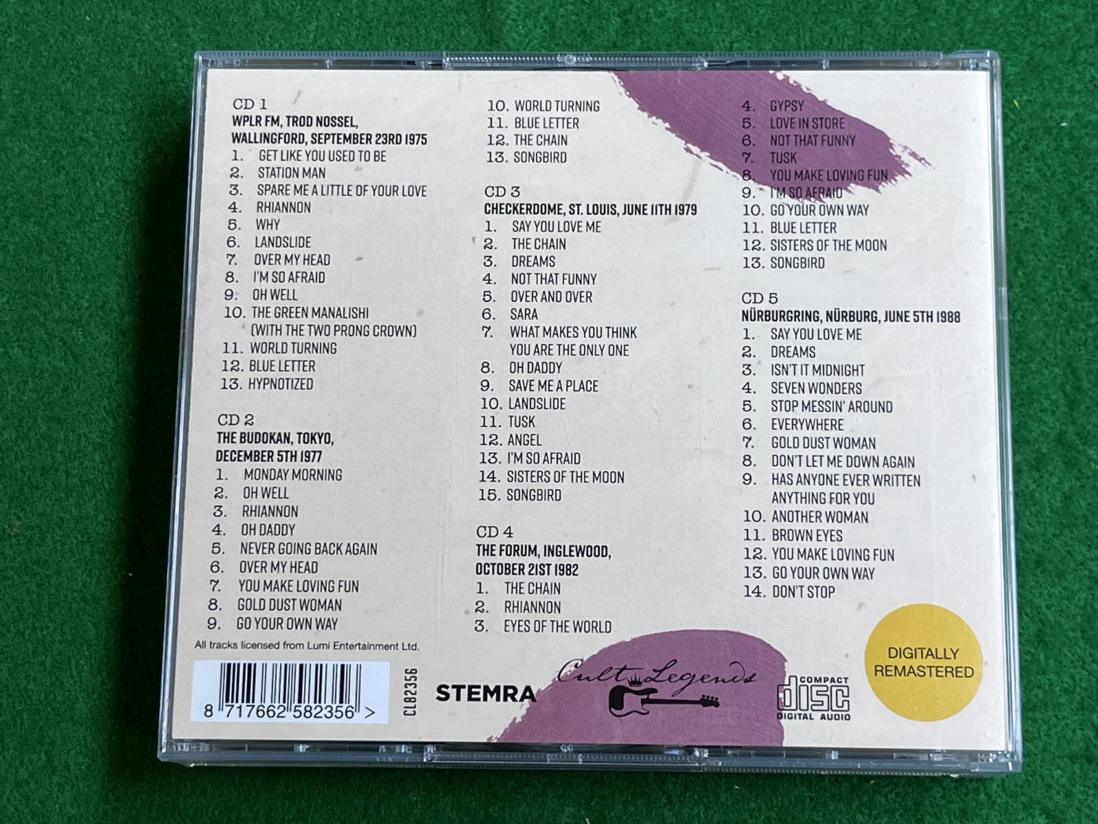 FLEETWOOD MAC: The Broadcast Collection 1975-1988, 5 CD Box-set, Live Rarities