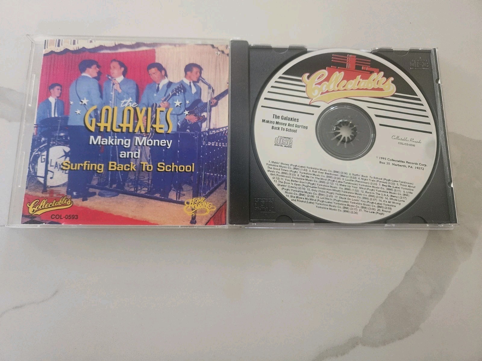 THE GALAXIES /MAKING MONEY AND SURFING BACK TO SCHOOL *CD ON COLLECTABLES LABEL