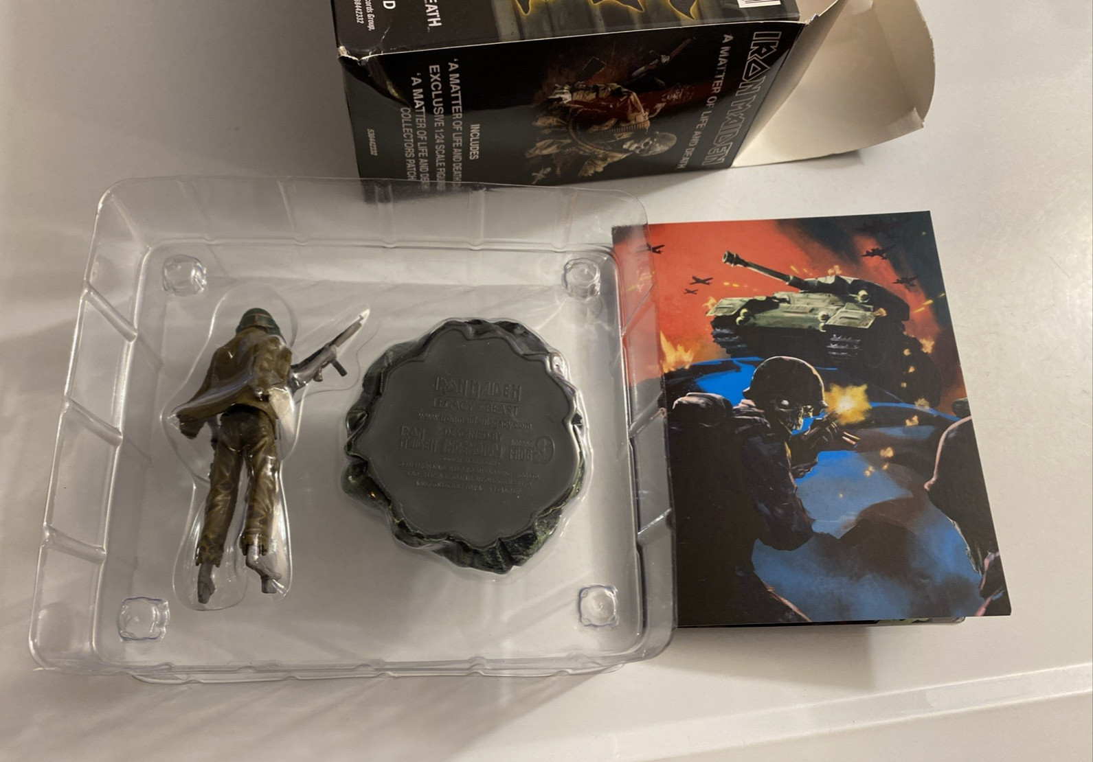 Iron Maiden Matter of Life & Death Figurine And Patch With Box Only NO CD