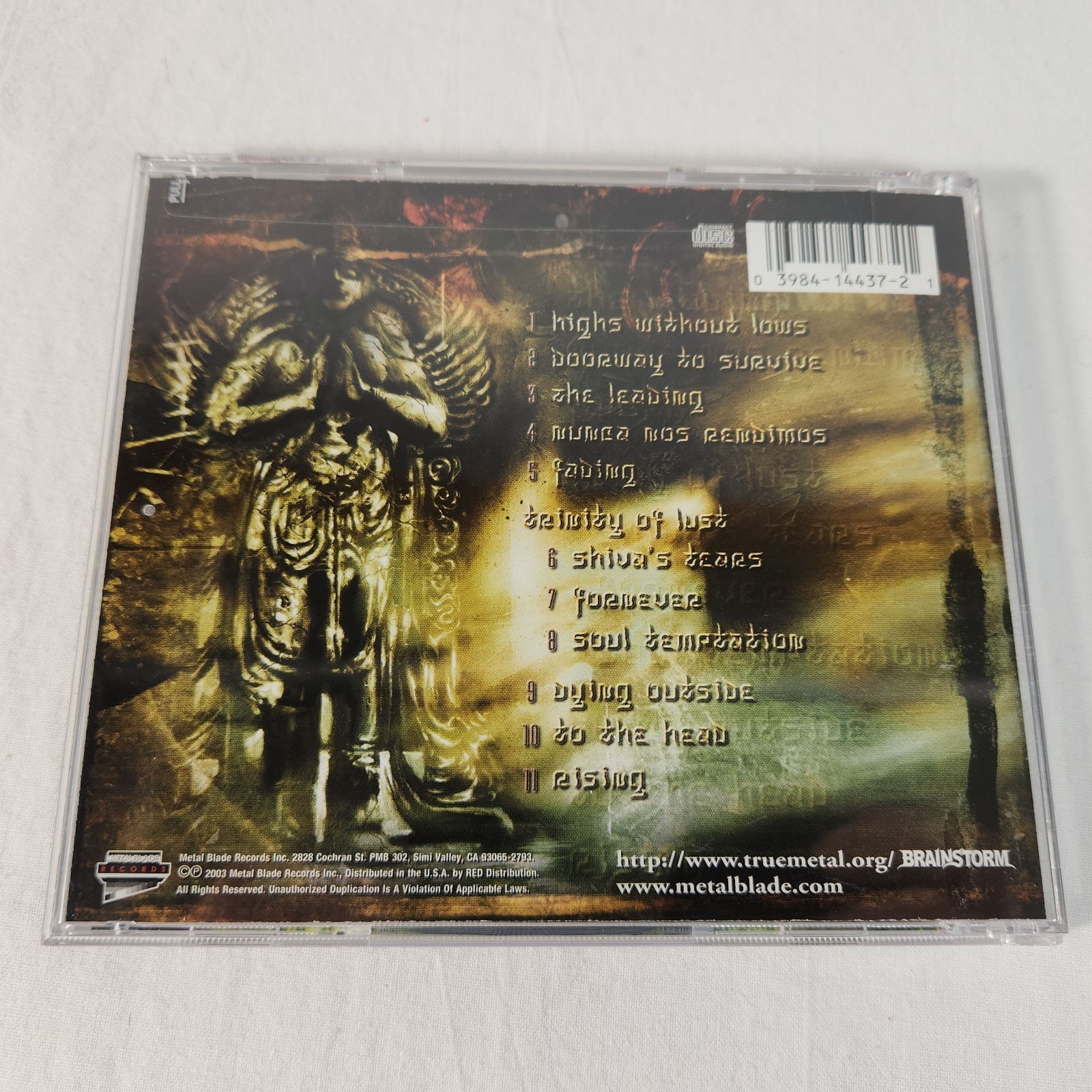 Brainstorm – Soul Temptation (CD, 2003) Power Heavy Metal Blade Fast FREE Ship