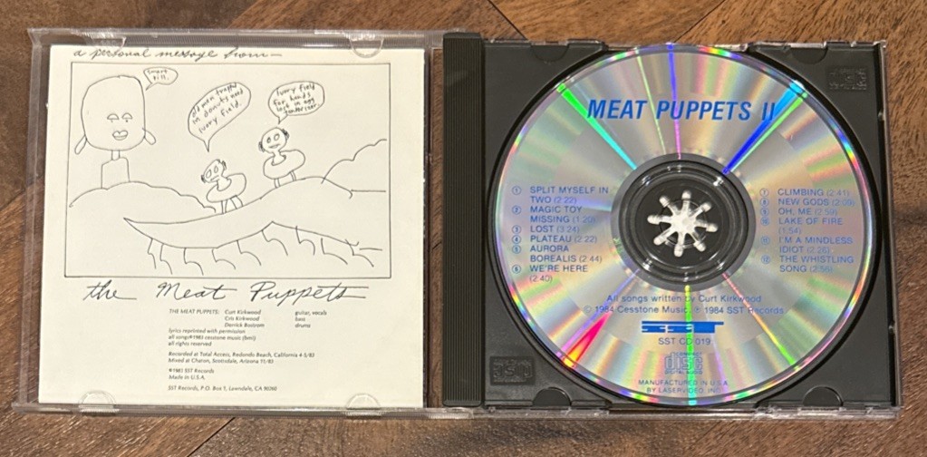 Meat Puppets II CD 1983 SST Plateau Lake of Fire Nirvana Unplugged NrMT