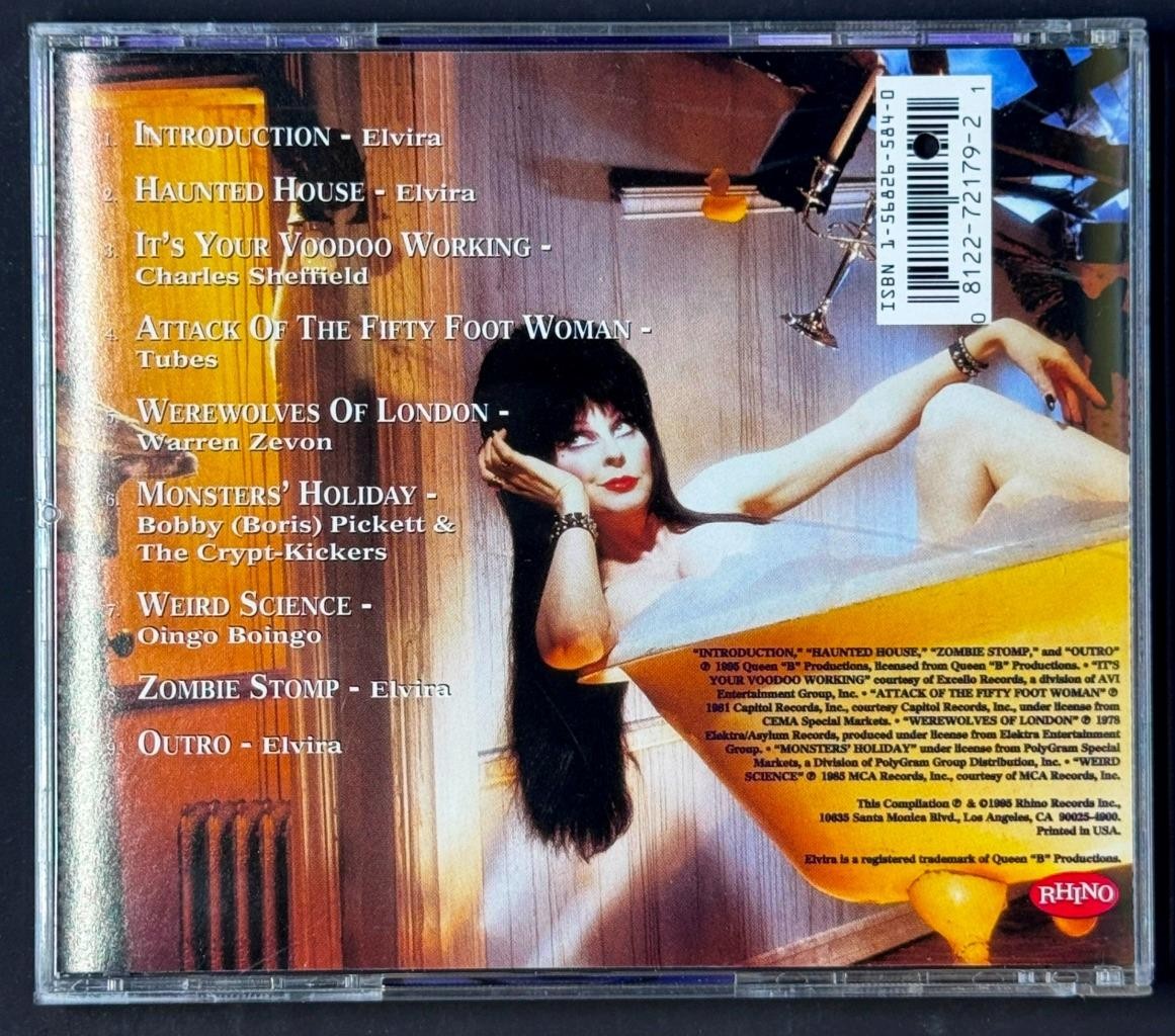 Elvira CD Revenge of the Monster Hits PROMO Various Artists Rhino NM Unplayed