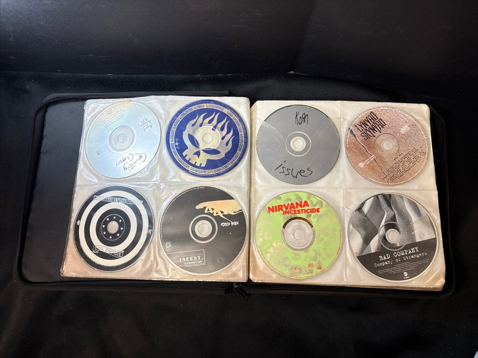VTG Lot of 90 Rock Music CDs in Binder 70s, 80s & 90s: Ac/Dc Korn Pink Floyd Etc