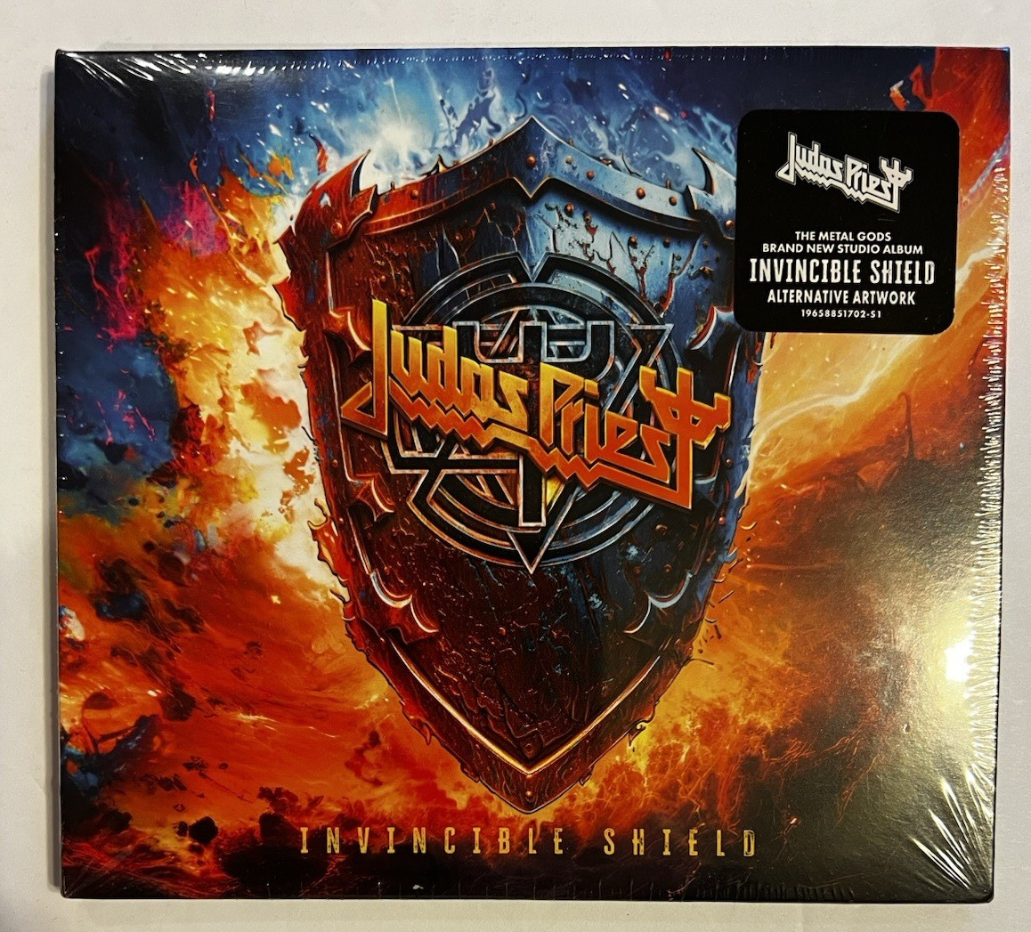 Invincible Shield by Judas Priest-Alternative Cover Artwork (Epic Records) New!