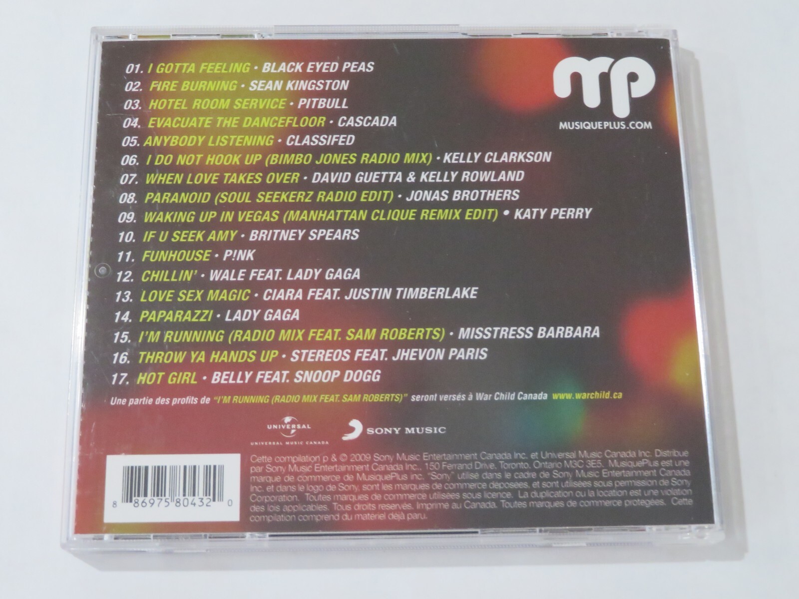 2010 DANSE (DANCE) Musiqueplus CD