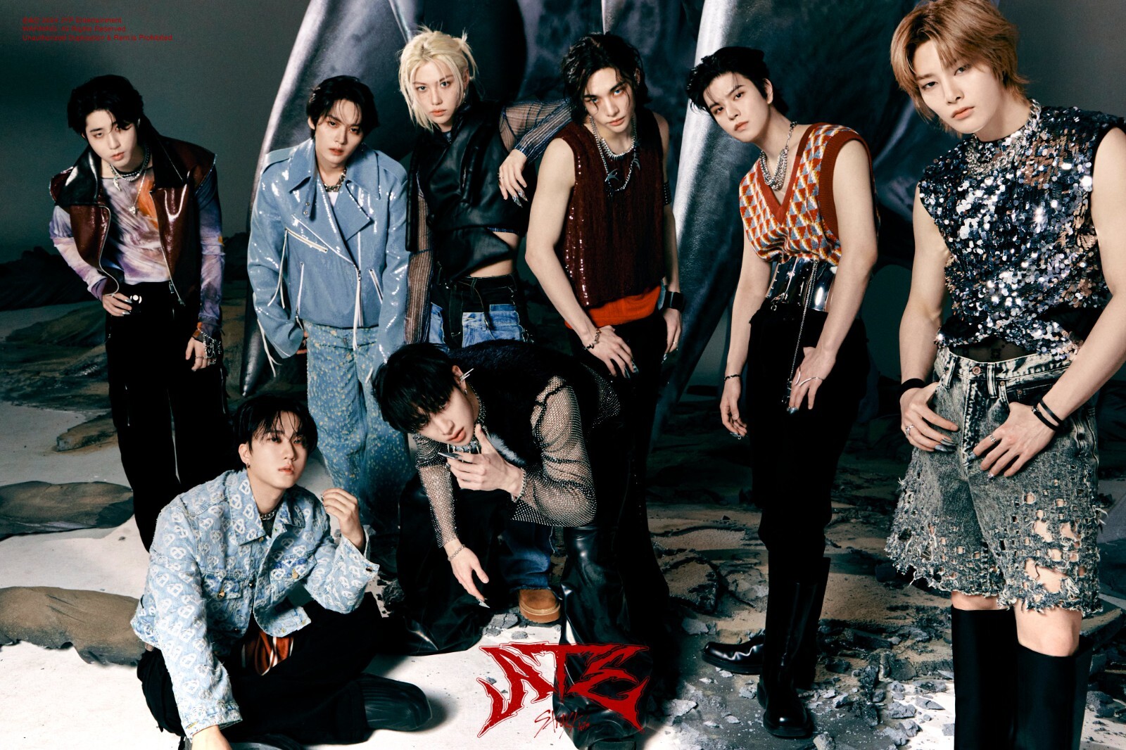 K-POP STRAY KIDS Mini Album [ATE] Accordion Ver CD+P.Book+Lyrics+P.Card+Lip Card