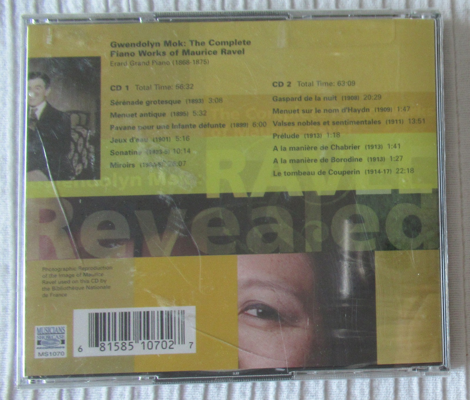 Gwendolyn Mok – The Complete Piano Works of Maurice Ravel (2 CDs) New sealed