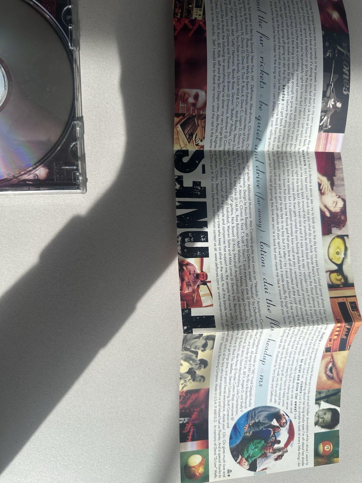 RARE Deftones - Around the Fur Promo CD Maverick 1997