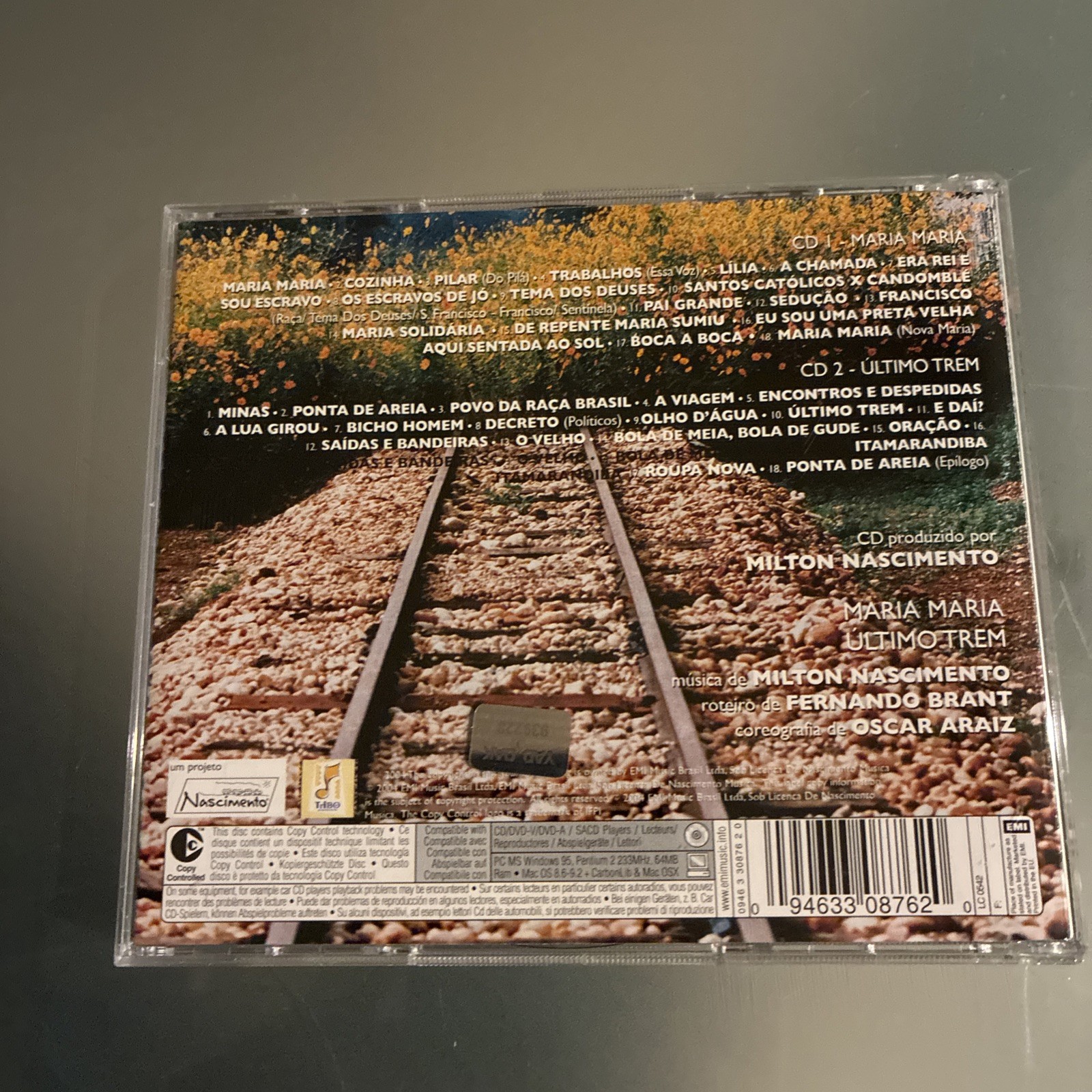 Milton Nascimento – Maria Maria / Ultimo Trem CD 2CD 1997 MPB EMI Brazil NM