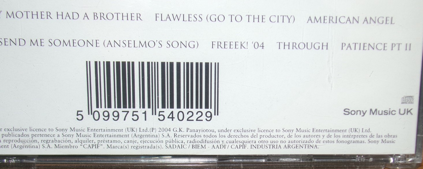 GEORGE MICHAEL PATIENCE ARGENTINA CD FREEEK AMAZING SHOOT THE DOG FLAWLESS ROUND